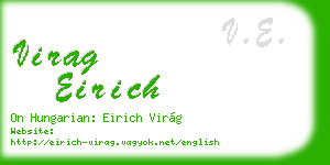 virag eirich business card
